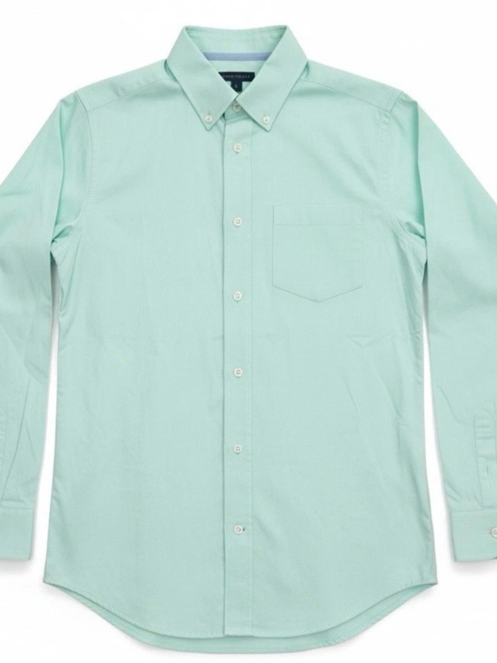 Tommy Hilfiger Boys Size 8 Classic Mint Button-Down Dress Shirt